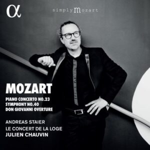 Wolfgang Amadeus Mozart Piano Concerto No. 23, Symphony No. 40 & Don Giovanni Overture Andreas Staier fortepiano, Le Concert de la Loge, Julien Chauvin violino e direzione