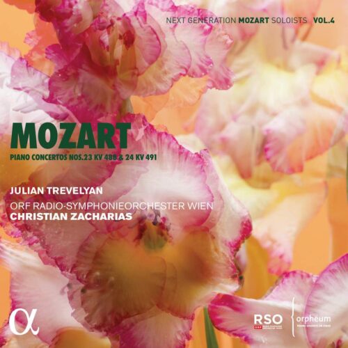 Alpha Classics ALPHA883 3760014198830 Wolfgang Amadeus Mozart Piano Concertos Nos. 23 KV 488 & 24 KV 491 Julian Trevelyan, pianoforte, ORF Radio-Symphonieorchester Wien, Christian Zacharia, direzione,