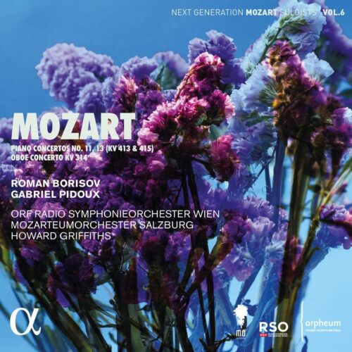 Alpha Classics ALPHA991 3760014199912 Wolfgang Amadeus Mozart Piano concertos No. 11, 13 (KV413 & 415) & Oboe concerto KV 314 Roman Borisov, pianoforte, Gabriel Pidoux, oboe, ORF Radio-Symphonieorchester Wien, Mozarteumorchester Salzburg, Howard Griffiths, direzione