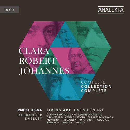 Analekta AN28888 0 774204888824 Johannes Brahms, Robert Schumann, Stewart Goodyear, Clara Schumann, Gabriela Montero Clara, Robert, Johannes: Living Art (Complete Collection) Canada’s National Arts Centre Orchestra, Alexander Shelley, direzione