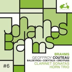 La Dolce Volta LDV68 3770001903828 Johannes Brahms, Geoffoy Couteau, Nicolas Baldeyrou, Antoine Dreyfuss, Amaury Coeytaux Johannes Brahms Brahms: Clarinet Sonata, Horn Trio Geoffoy Couteau, pianoforte, Nicolas Baldeyrou, clarinetto, Antoine Dreyfuss, corno, Amaury Coeytaux, violino
