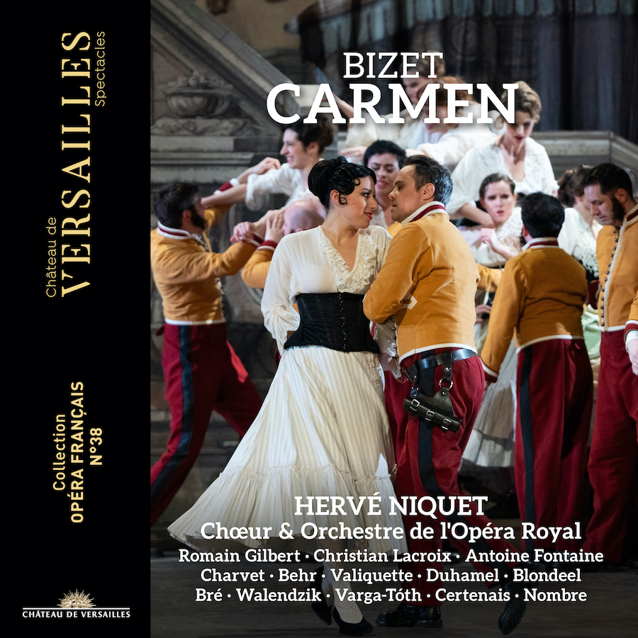 Château de Versailles Spectacles CVS165 Bizet: Carmen 3760385430713 Georges Bizet, Hervé Niquet, Chœur & Orchestre de l'Opéra Royal, Orchestre de l'Opéra Royal, Chœur de l'Opéra Royal, Halidou Nombre, Florie Valiquette, Chœur d'enfants Rameau, Julien Behr, Nicolas Certenais, Adèle Charvet, Gwendoline Blondeel, Ambroisine