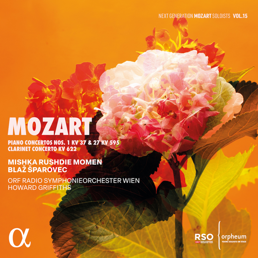 Alpha Classics ALPHA1236 3701624512364 Wolfgang Amadeus Mozart, Mishka Rushdie Momen, Blaz Sparovec, ORF Radio Symphonieorchester Wien, Howard Griffiths Mozart: Piano Concertos Nos. 1 KV 37 & 27 KV 595, Clarinet Concerto KV 622